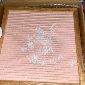 Mini 10" x 10" felt letterboard